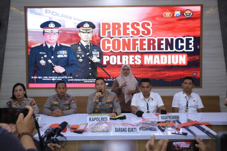 Polres Madiun Amankan Komplotan Pembobol Toko Lintas Daerah*