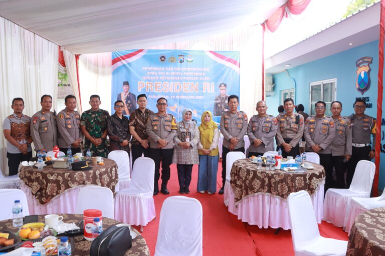 Polres Pasuruan Ikuti Peresmian dan Groundbreaking SPPG Polri oleh Presiden RI