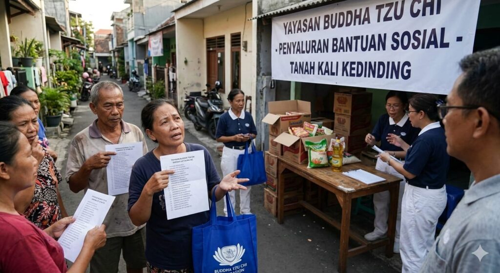 Wujud Syukur, Media Publikasiterkini.com Bagikan Takjil Gratis di Kawasan Jembatan Merah Surabaya