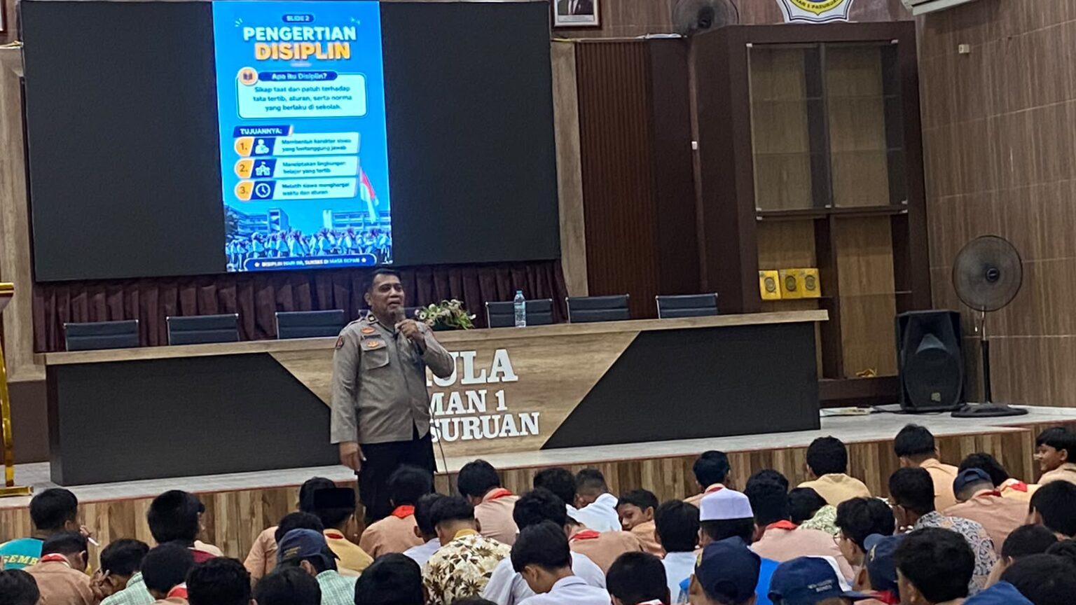 Polres Pasuruan Tanamkan Disiplin kepada 340 Siswa Baru MAN 1 Pasuruan, Bekal Wujudkan Generasi Berkarakter
