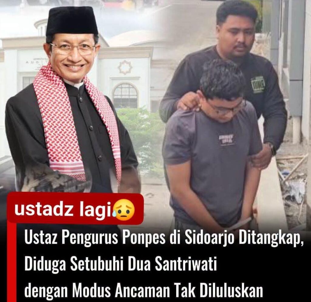 Pengurus Ponpes di Sidoarjo Ditangkap, Diduga Lakukan Kekerasan Seksual Terhadap 2 Santriwati*