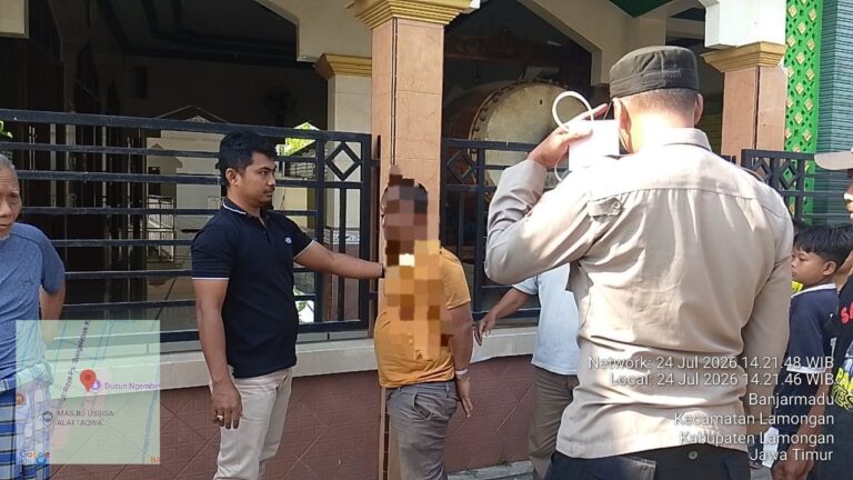 Polres Lamongan Ungkap Kasus Pencurian Kotak Amal Masjid, Tersangka Residivis Diamankan*
