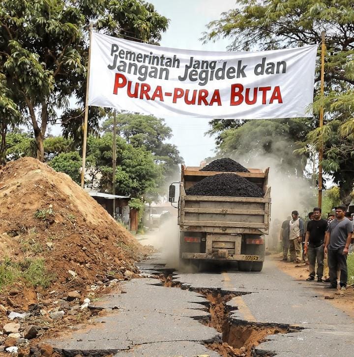 Warga Tanjungrejo Kecam Bupati Probolinggo: “Jangan Jegidek dan Pura-pura Buta” Soal Jalan Desa Hancur Dihajar Tambang