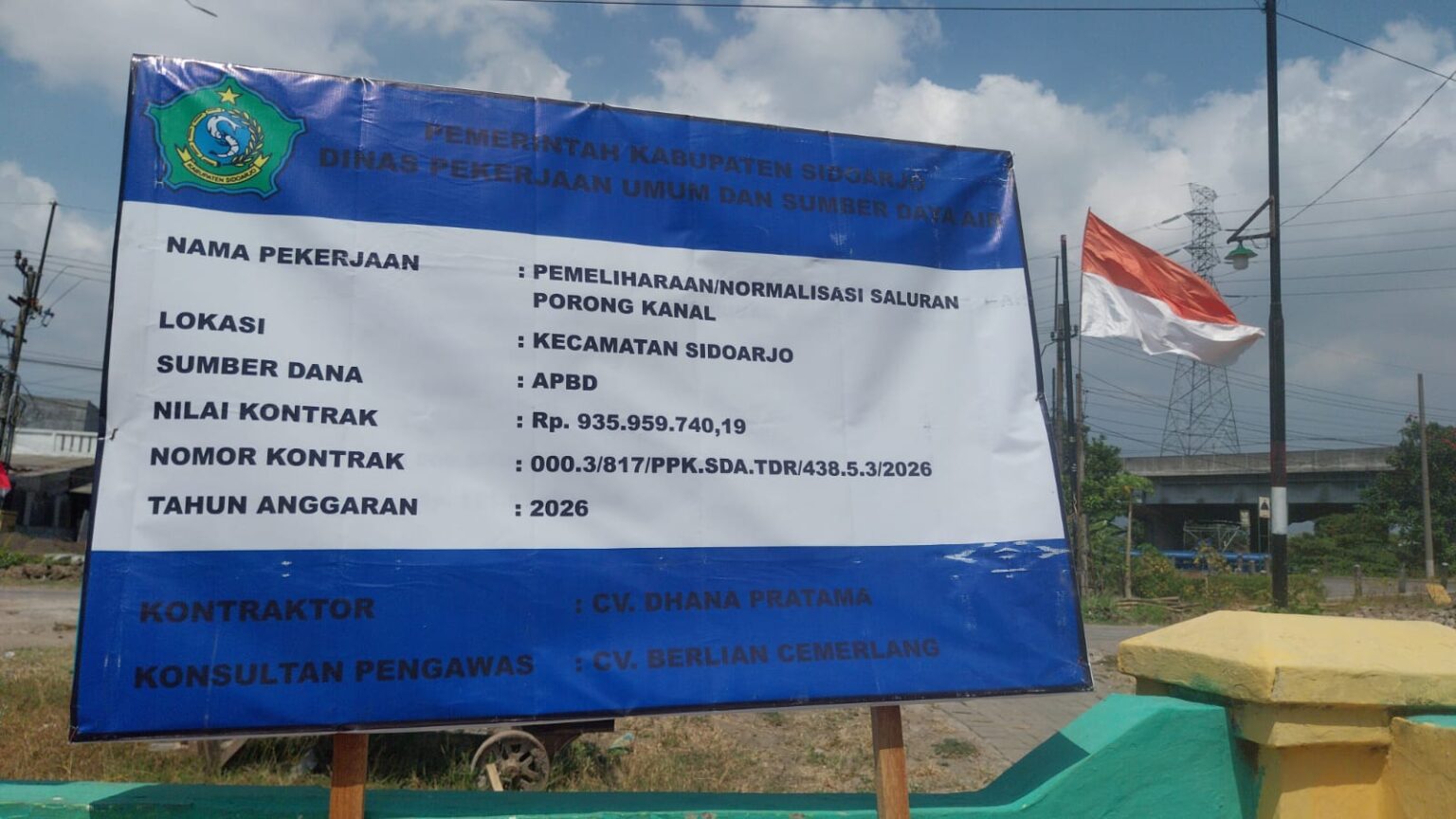 Proyek Normalisasi Kanal Porong Rp 935 Juta Minim Pengawasan, Lumpur Hasil Kerukan Tak Nampak di Tanggul