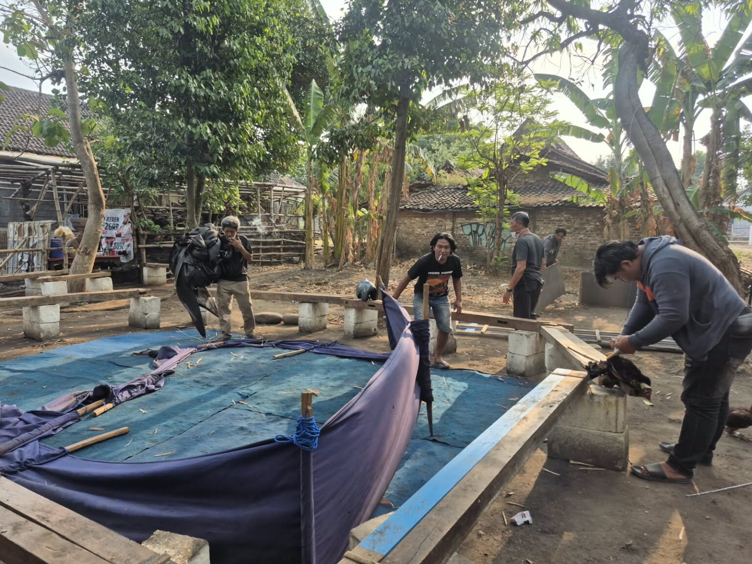 Respons Cepat Aduan Warga, Polres Nganjuk Bongkar Dua Lokasi Sabung Ayam